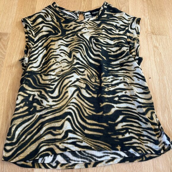 Rachel Comey Linen Animal Print top - Picture 1 of 3